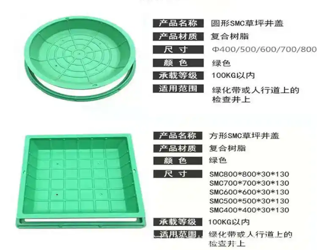 信宜树脂复合种植井盖展示